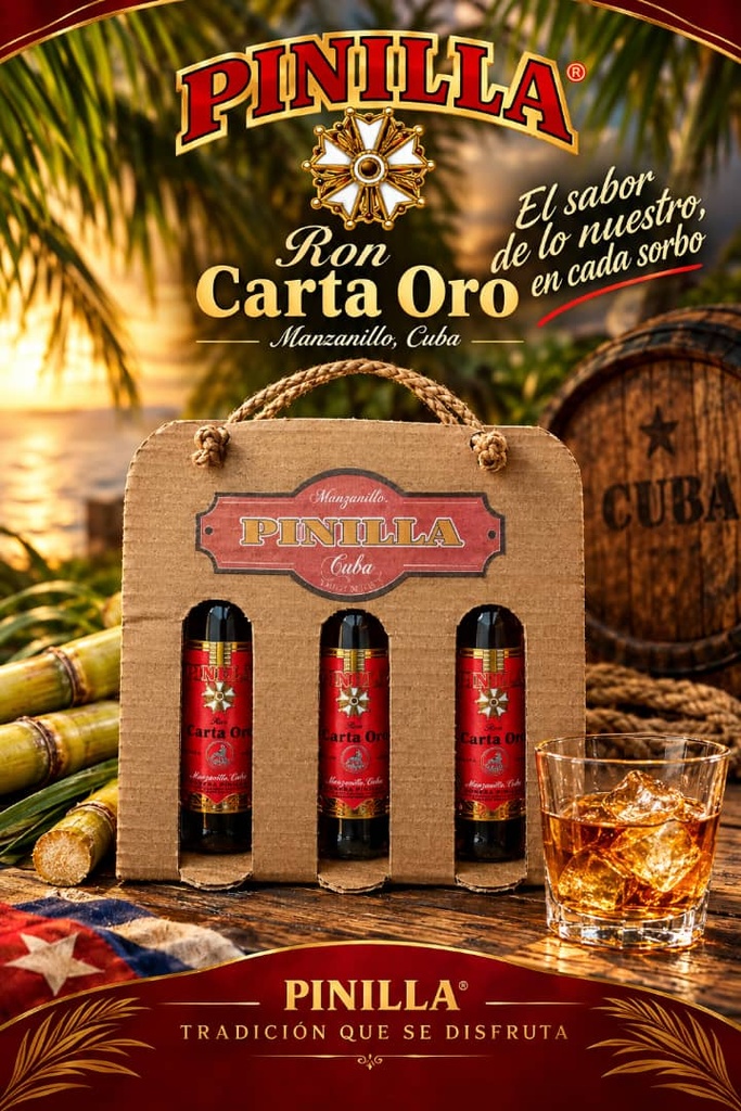 Ron Pinilla Carta Oro Set 3 mini-dosis